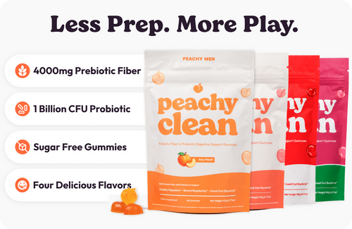 Peachy Clean Sugar-Free Pre+Probiotic Fiber Gummies